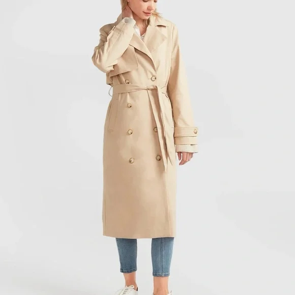 BELLE AND BLOOM Empirical Trench Coat - Beige SIZE Small - Picture 1 of 13